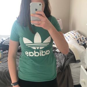 ADIDAS green t-shirt